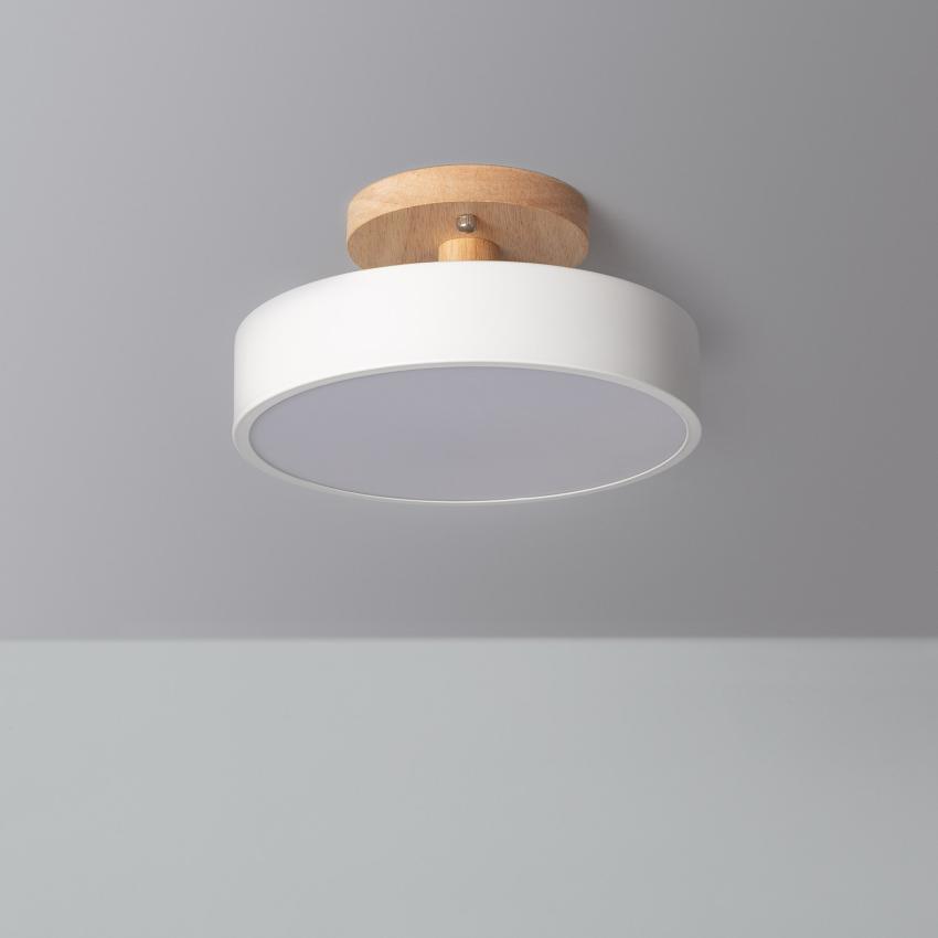 Producto de Lámpara de Techo LED 12W Madera y Metal CCT Seleccionable Whisty
