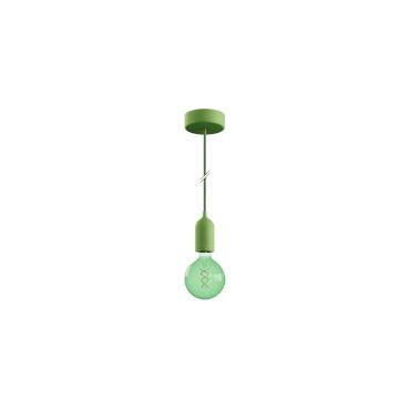 Candeeiro Suspenso Silicona para Exterior IP65 Eiva Pastel Creative-Cables PDESALPA15SN02 Salmão Matte