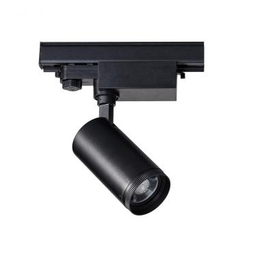 Foco Carril LED Monofásico 10W CCT West Negro CRI90 No Flicker Multiángulo 15-60º