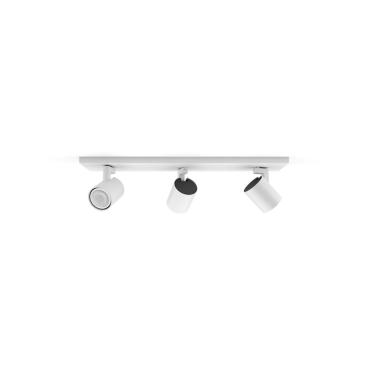 Candeeiro de Teto White Ambiance Três Focos GU10 PHILIPS Hue Runner Branco