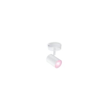 Candeeiro de Parede LED Regulável RGB Smart WiFi+Bluetooth 4.9W Um Foco WiZ Imageo Preto
