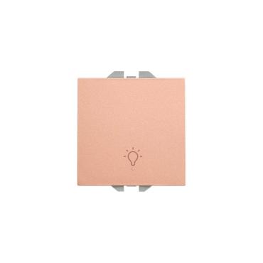 Mecanismo Simples Botão Pressão Com Gravação Luz SIMON 270 20000151 Cobre