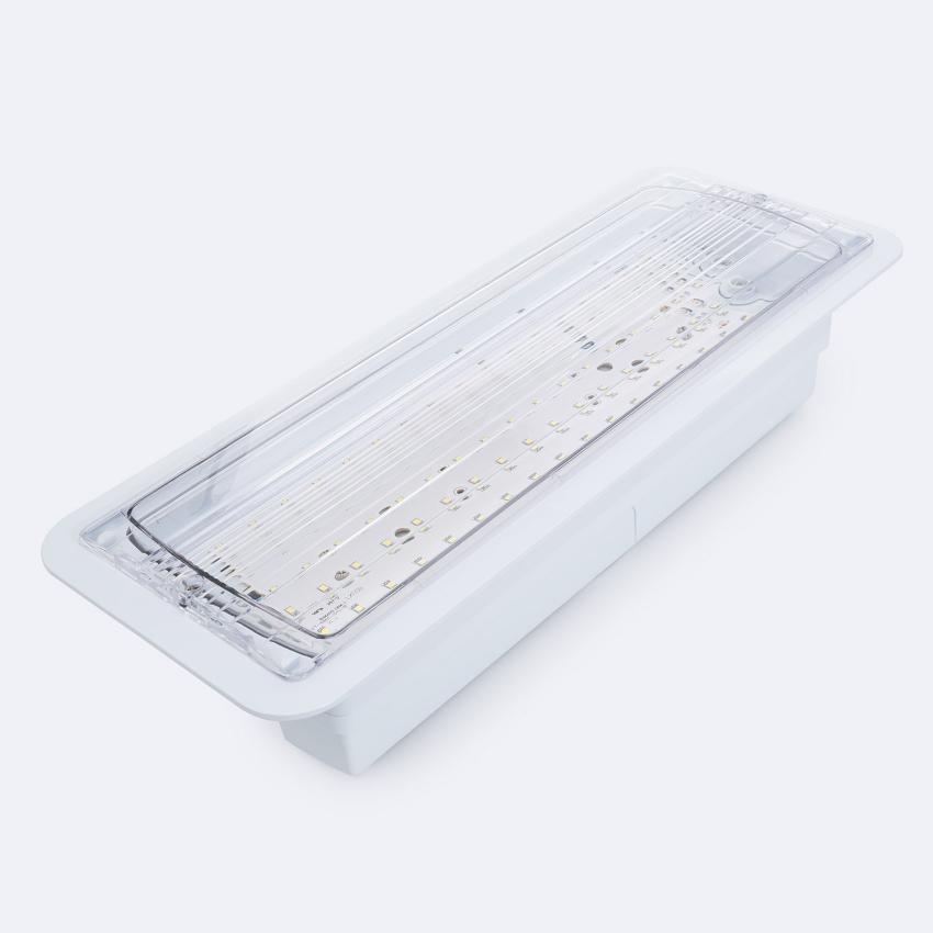 Producto de Luz Emergencia LED Empotrable 160lm Permanente/No Permanente Corte 155x400 mm