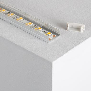 Product Perfil de Aluminio Superficie con Tapa Continua para Doble Tira LED hasta 20 mm