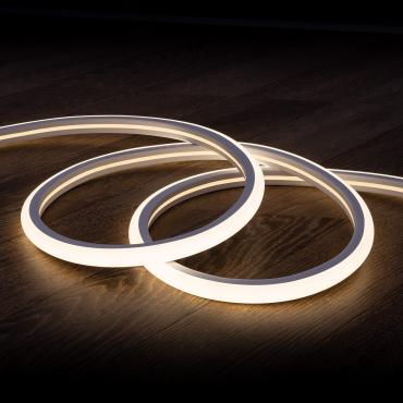 Fita Neon LED 7.5 W/m Regulável 220V AC 120 LED/m Semicircular 180º Branco Neutro IP67 à Medida Corte cada 100 cm Várias opções