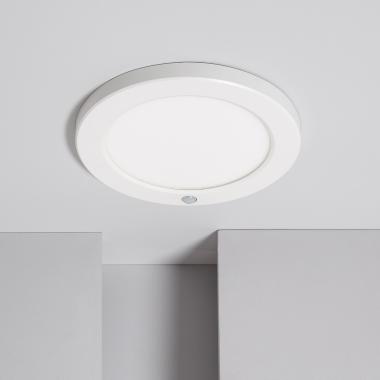 Plafón LED 18W CCT Seleccionable Circular Slim Surface Sensor Movimiento Corte Ajustable Ø75-205 mm