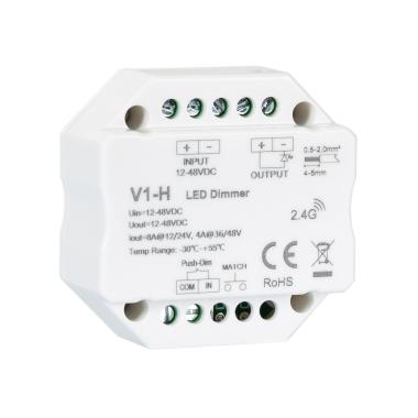 Regulador LED RF 12/48V para Fita LED Monocor Compatível com Pulsador