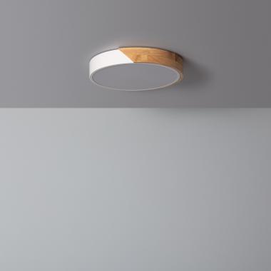 Product Plafón LED 18W Circular Madera Ø320 mm CCT Seleccionable Semi-Dari