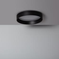 Product Plafon LED 20W Circular Metal CCT Selecionável Ø450 mm Preto Design 