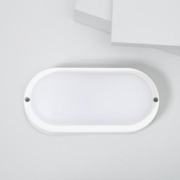 LEDKIA LED Deckenleuchte Oval – 15W, IP65, 3000K Warmweiß, Für Innen & Außen, 85x173 Mm