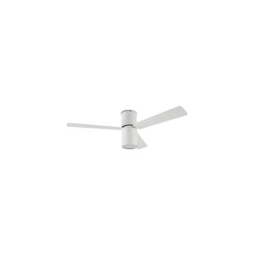Ventoinha de Teto Formentera Branco Lâminas Reversíveis 132cm Motor AC LEDS-C4 30-4393-CF-M1 Branco