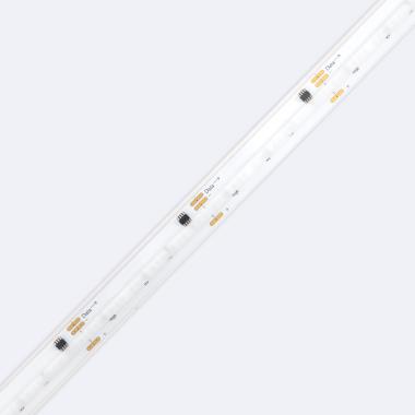 Produto de Fita LED RGBIC Digital SPI 24V DC COB Silicone FLEX 360 LED/m 5m IP65 Largura 12mm Corte 5 cm