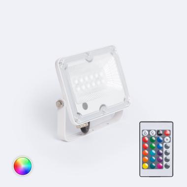 Foco Projetor LED 10W RGB IP65 S2 Pro com Comando IR