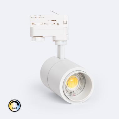 Foco Carril LED Trifásico 20W Regulável TRIAC CCT Pulyx Multiângulo 15-60º