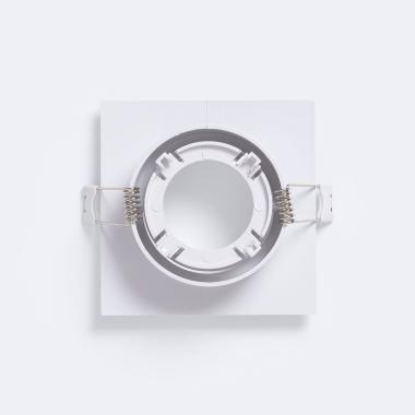 Producto de Aro Downlight Cuadrado Blanco para Bombilla LED GU10 / GU5.3 Corte 75x75 mm